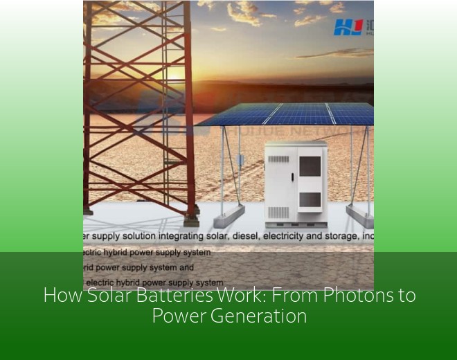 How Solar Batteries Work: From Photons to Power Generation